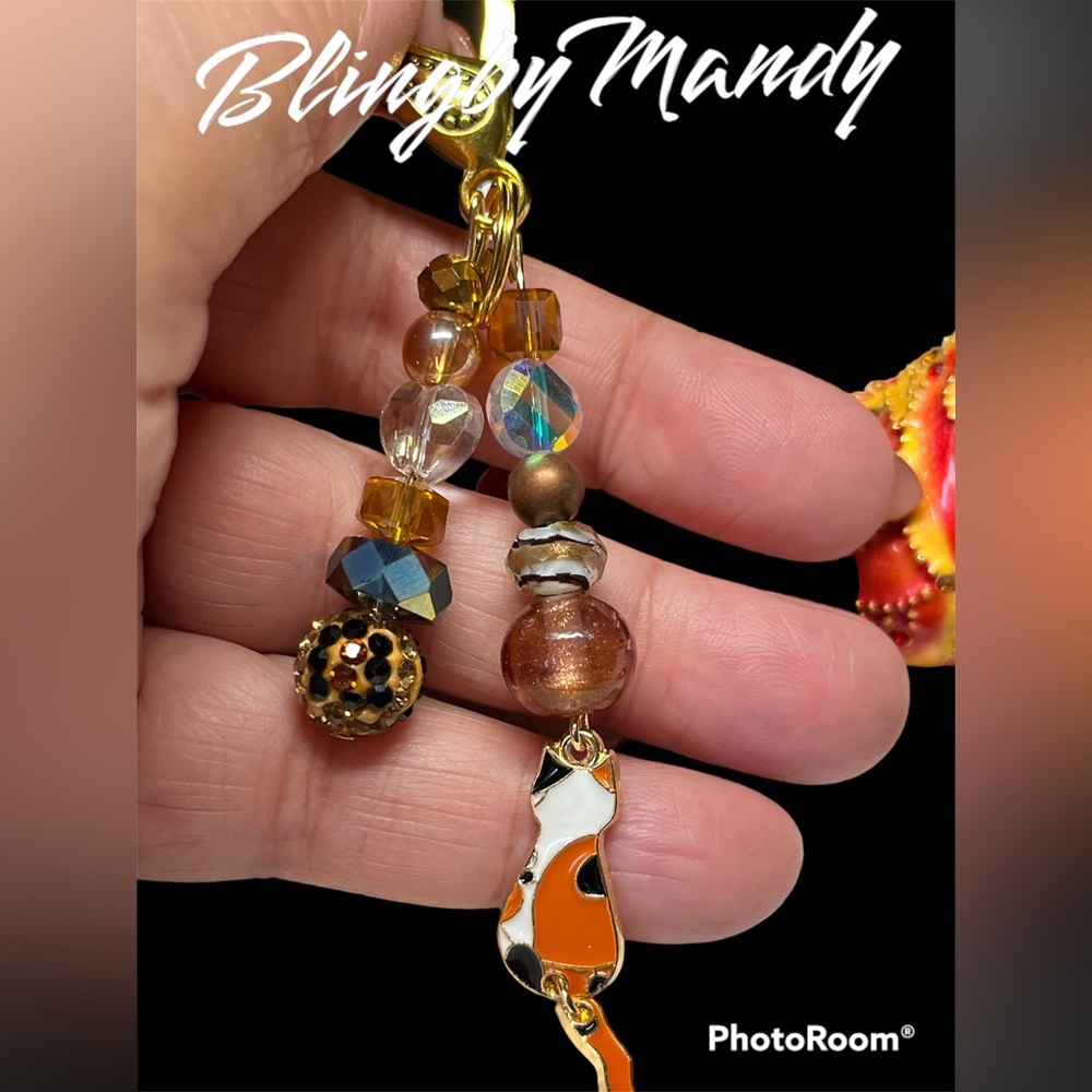 Calling all cat lovers and fur baby moms-cute keychain/purse bling